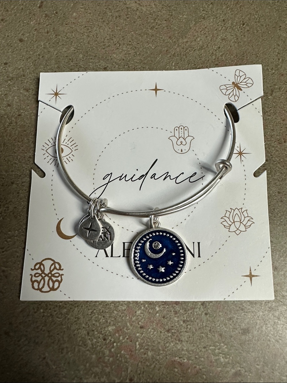 Alex and Ani Path Of Symbols Crystal Moon Charm Bangle